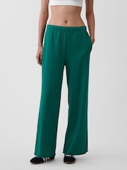 Gap Green VintageSoft Terry Wide-Leg Joggers - Image 1 of 5