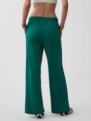 Gap Green VintageSoft Terry Wide-Leg Joggers - Image 2 of 5