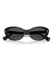 Ralph By Ralph Lauren Black 0Ra5350U Oval Sunglasses - Image 3 of 5
