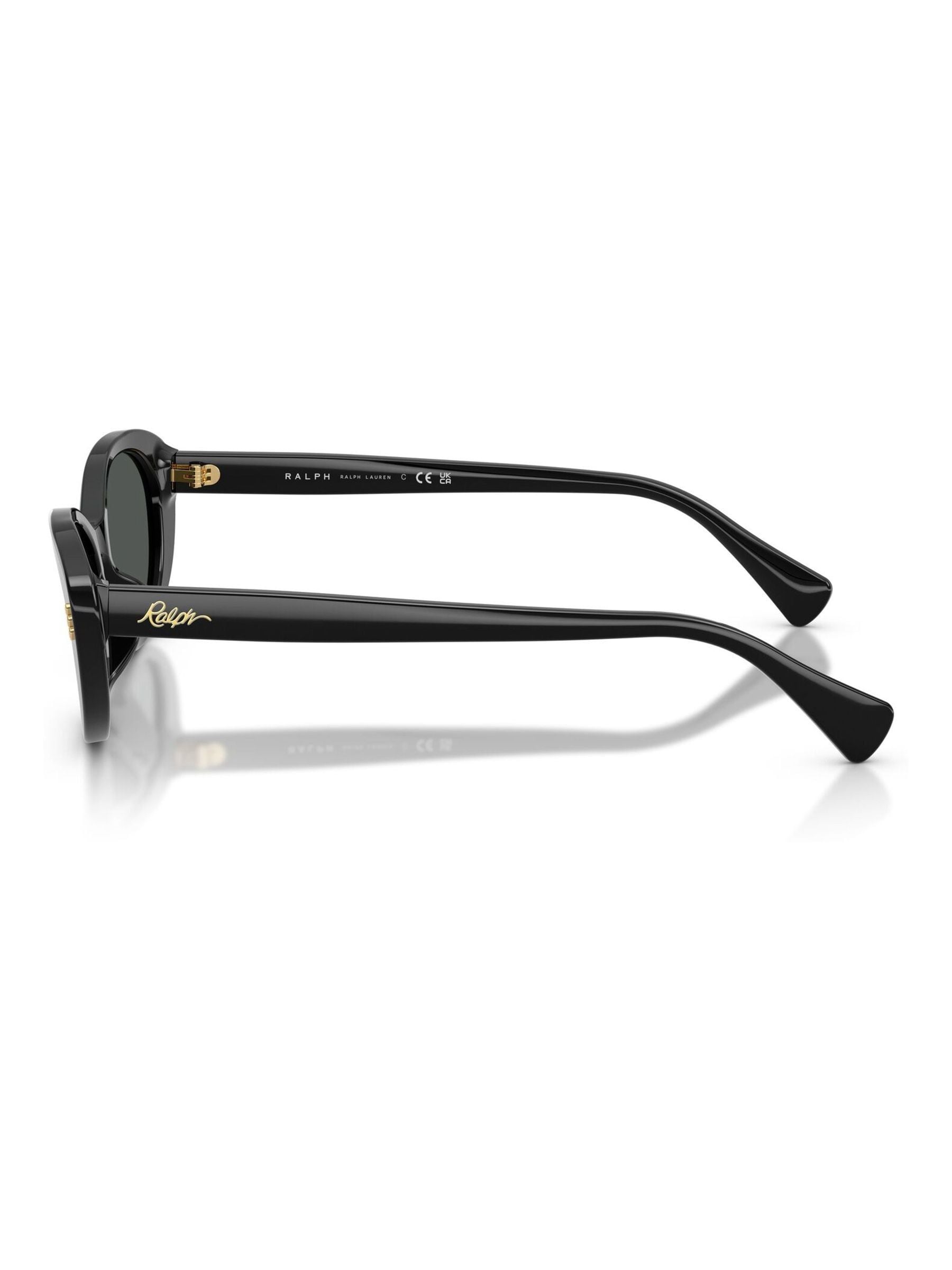 Buy Ralph By Ralph Lauren Black 0Ra5350U Oval Sunglasses from the