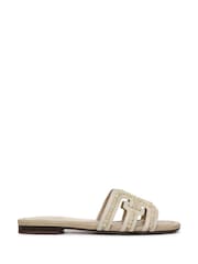 Sam Edelman Cream Bay Tide Regular Fit Slides - Image 1 of 8