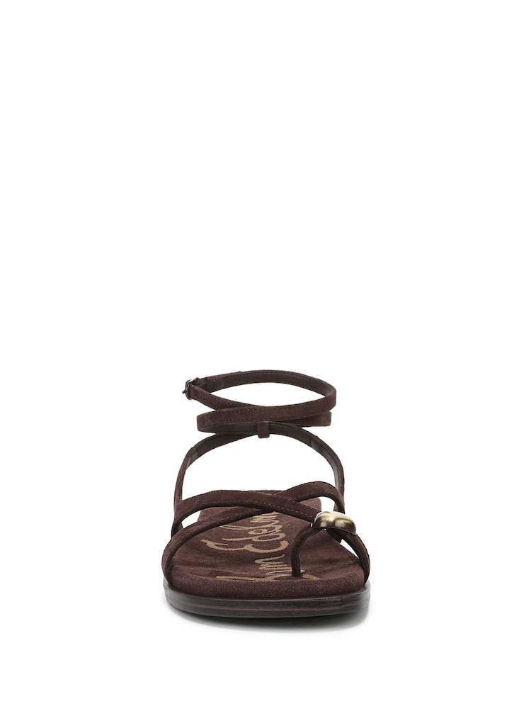 Sam Edelman Brown Lottie Regular Fit Strappy Sandals - Image 7 of 7 Sam Edelman Brown Lottie Regular Fit Strappy Sandals - Image 7 of 7