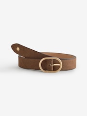 B by Ted Baker Suede Oval Buckle Belt - Image 1 of 3