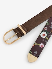 B by Ted Baker Suede Smart Buckle Belt - Image 2 of 3