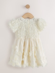 象牙白 - 3D Flower Occasion Dress (3mths-8yrs) - 圖片 6，共 8