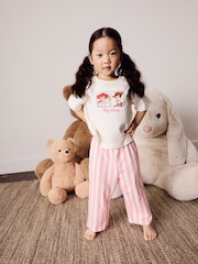 Ecru/Pink Toy Story Wide Leg Pyjamas 1 Pack (9mths-10yrs) - Image 1 of 8