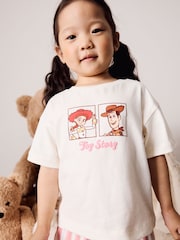 Ecru/Pink Toy Story Wide Leg Pyjamas 1 Pack (9mths-10yrs) - Image 3 of 8