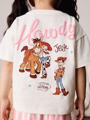 Ecru/Pink Toy Story Wide Leg Pyjamas 1 Pack (9mths-10yrs) - Image 4 of 8