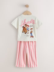 Ecru/Pink Toy Story Wide Leg Pyjamas 1 Pack (9mths-10yrs) - Image 6 of 8