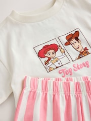 Ecru/Pink Toy Story Wide Leg Pyjamas 1 Pack (9mths-10yrs) - Image 7 of 8