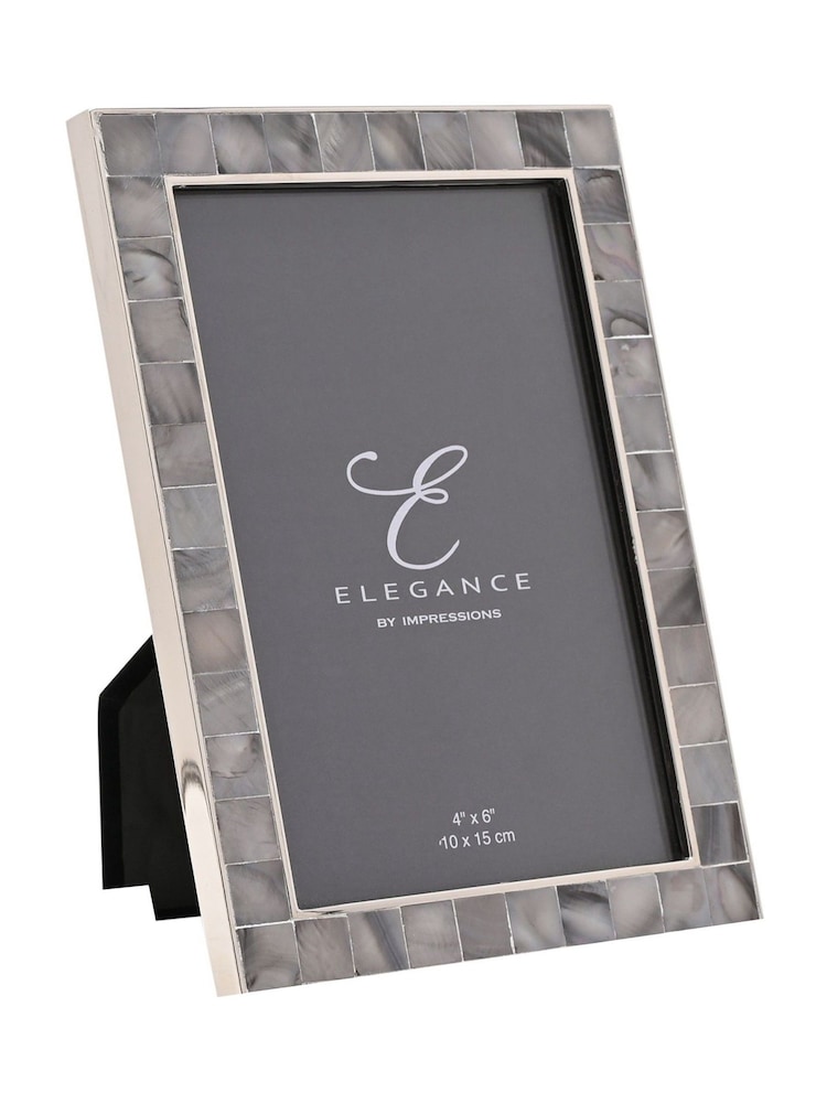 Widdop Grey Grey Mother of Pearl Photo Frame - Image 1 of 7 Widdop Grey Grey Mother of Pearl Photo Frame - Image 1 of 7