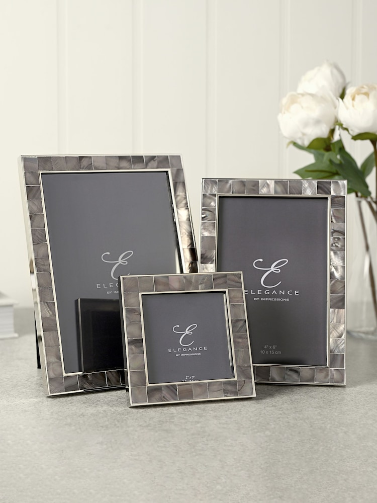 Widdop Grey Grey Mother of Pearl Photo Frame - Image 7 of 7