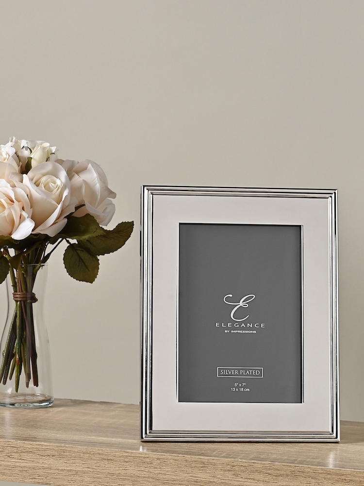 Widdop Silver Silverplated Rib Edge Frame - Image 2 of 5