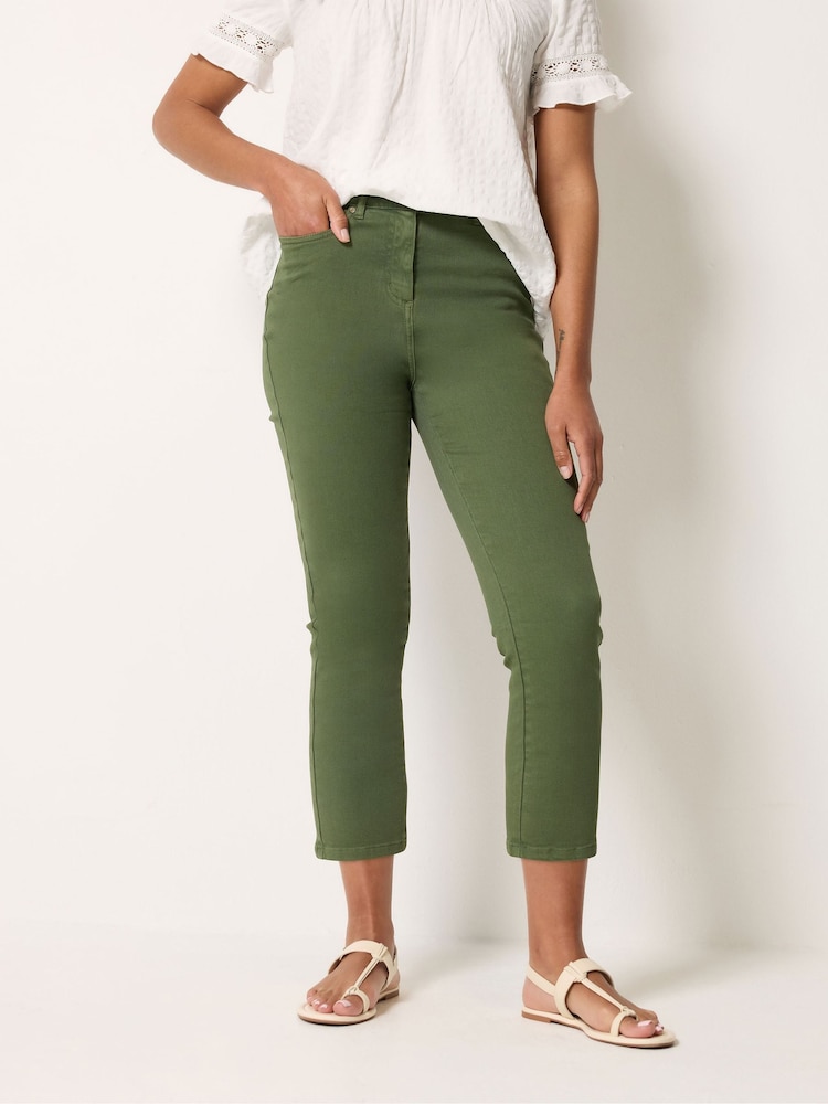 M&Co Green Petite Ankle Grazer Jeans - Image 1 of 5 M&Co Green Petite Ankle Grazer Jeans - Image 1 of 5