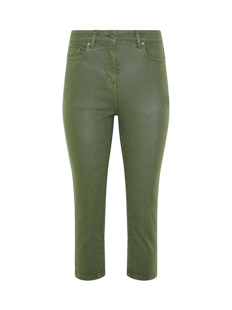 M&Co Green Petite Ankle Grazer Jeans - Image 5 of 5 M&Co Green Petite Ankle Grazer Jeans - Image 5 of 5