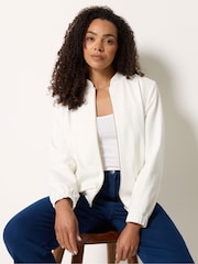 M&Co White Bomber Jacket - Image 1 of 5