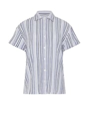 Long Tall Sally White Striped Short Sleeve Shirt - Image 3 of 3