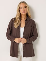 Long Tall Sally Brown Long Sleeve Shirt - Image 1 of 5