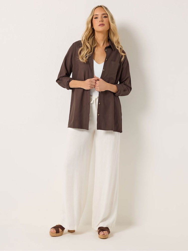 Long Tall Sally Brown Long Sleeve Shirt - Image 2 of 5