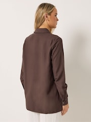 Long Tall Sally Brown Long Sleeve Shirt - Image 3 of 5