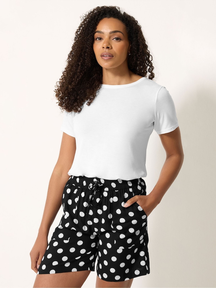 M&Co Black Printed Shorts - Image 1 of 4
