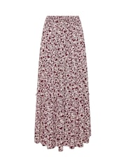 M&Co Purple Ditsy Crinkle Maxi Skirt - Image 5 of 5