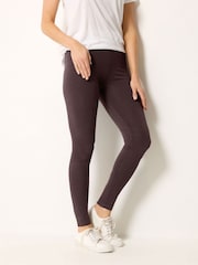 Long Tall Sally Brown Cotton Elastane Leggings - Image 2 of 5