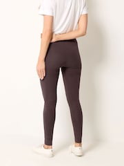 Long Tall Sally Brown Cotton Elastane Leggings - Image 3 of 5