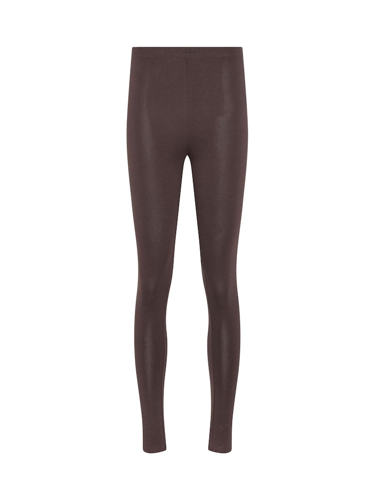 Long Tall Sally Brown Cotton Elastane Leggings - Image 5 of 5 Long Tall Sally Brown Cotton Elastane Leggings - Image 5 of 5