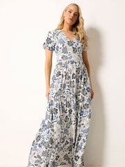Long Tall Sally Blue Floral Lace Maxi Dress - Image 2 of 5