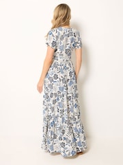 Long Tall Sally Blue Floral Lace Maxi Dress - Image 3 of 5