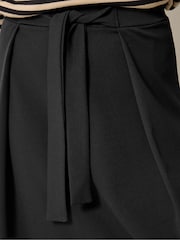 M&Co Black Sash Waist Midi Skirt - Image 4 of 5