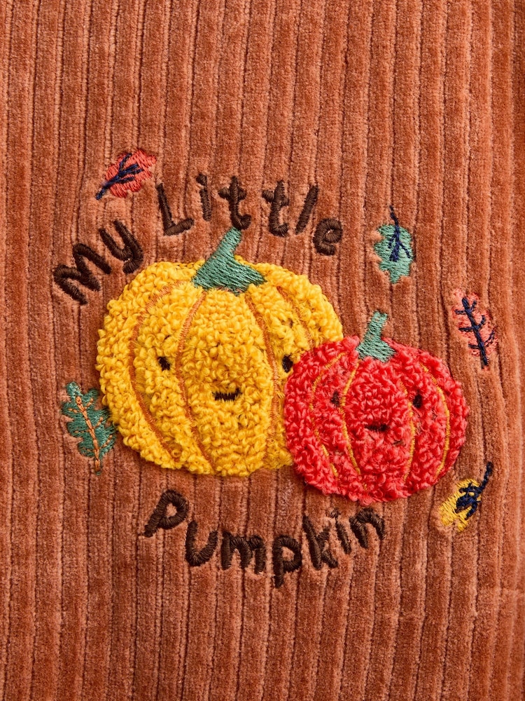 JoJo Maman Bébé Orange Pumpkin 2-Piece Dungaree & Bodysuit Set - Image 7 of 7 JoJo Maman Bébé Orange Pumpkin 2-Piece Dungaree & Bodysuit Set - Image 7 of 7