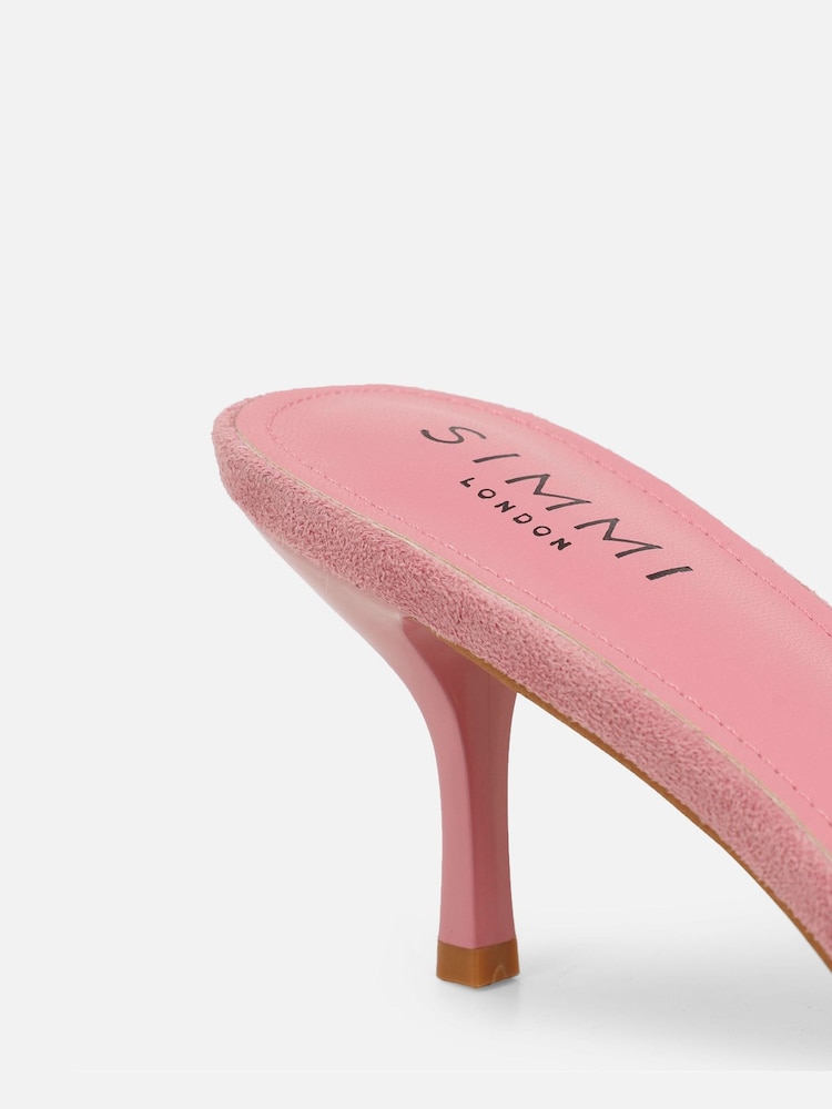 Simmi London Pink Hux Mules - Image 4 of 4