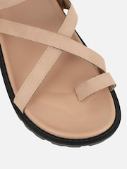 Simmi London Natural Verity Footbed Sandals - Image 3 of 4