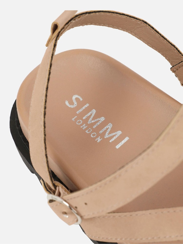 Simmi London Natural Verity Footbed Sandals - Image 4 of 4