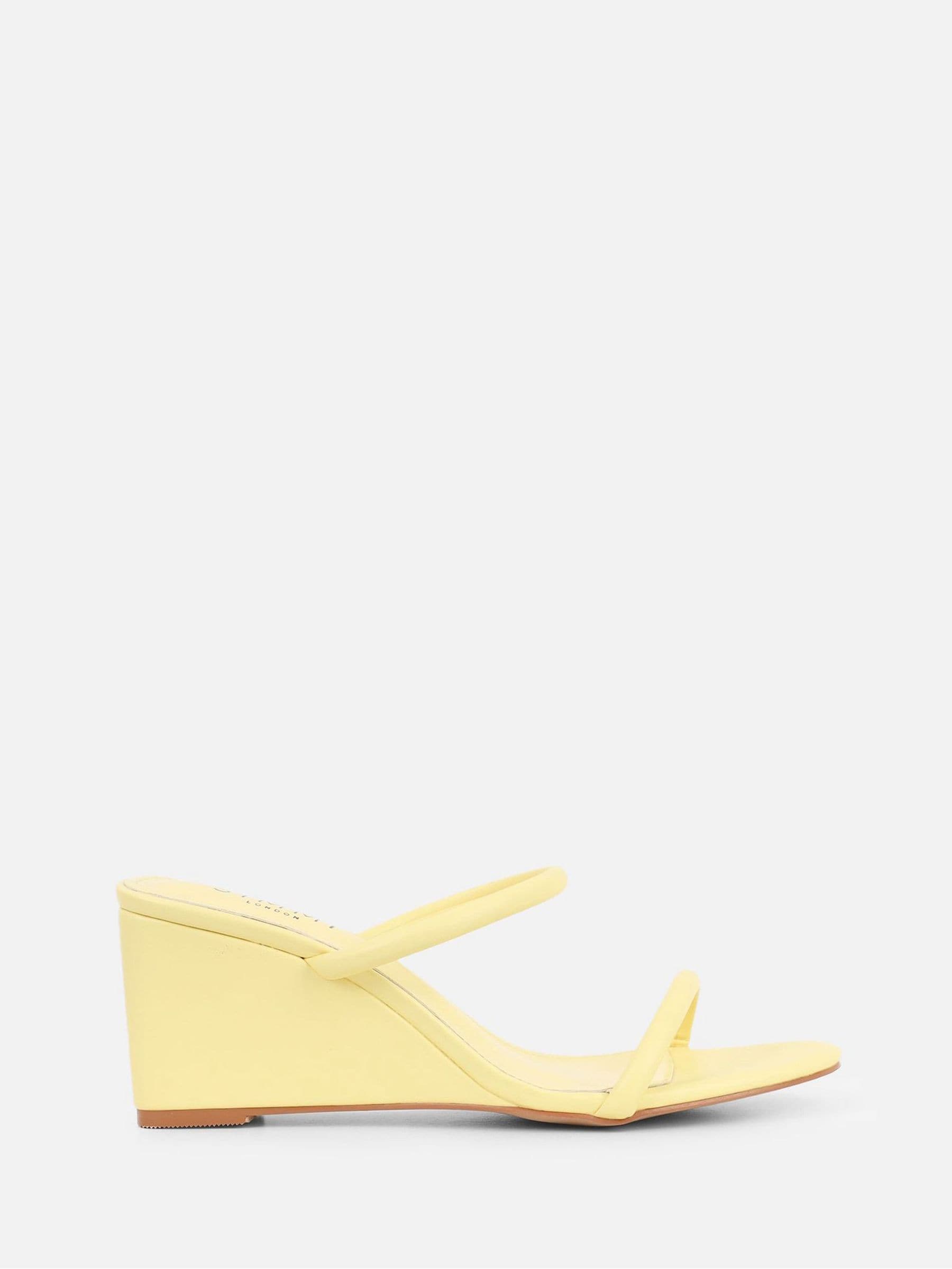 Buy Simmi London Yellow Dianna Wedge Heeled Mules from the Next UK