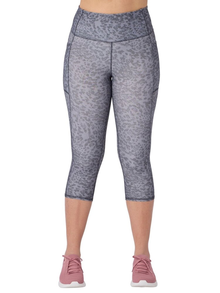 Skechers Grey Goflex Printed Capri Leggings - Image 1 of 2