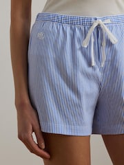 Lauren Ralph Lauren Blue Core Knit Separate Sleep Shorts - Image 4 of 6
