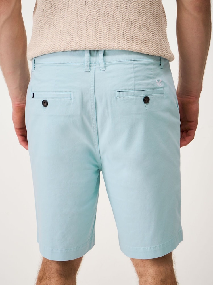 Crew Clothing Company Blue Bermuda Stretch Chino Shorts - Image 2 of 5 Crew Clothing Company Blue Bermuda Stretch Chino Shorts - Image 2 of 5
