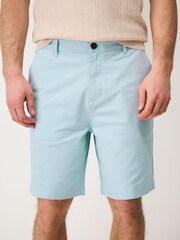 Crew Clothing Company Blue Bermuda Stretch Chino Shorts - Image 3 of 5