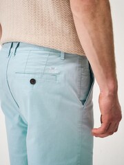 Crew Clothing Company Blue Bermuda Stretch Chino Shorts - Image 4 of 5