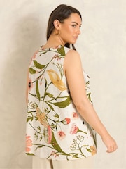 Evans Natural Sleeveless Boho Top - Image 3 of 5