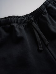 The Set Premium Heavyweight Cotton Straight Leg Joggers Black - Image 2 of 3