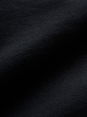 The Set Premium Heavyweight Cotton Straight Leg Joggers Black - Image 3 of 3