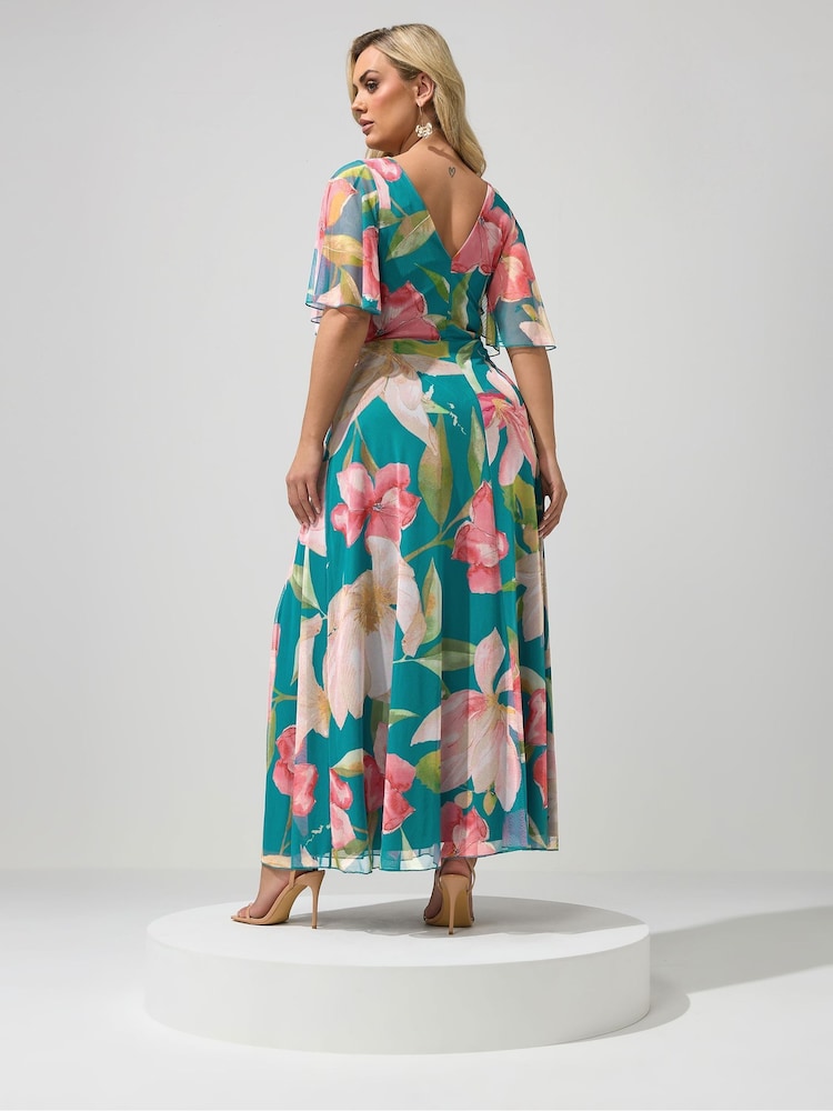 green angel sleeve dress Buy Yours Curve Mesh Maxi from Next USA apple