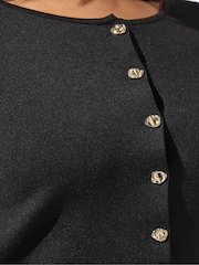 Yours Curve Black Limited Long Sleeve Knitted Top - Image 4 of 4