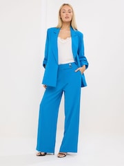 Star by Julien MacDonald Blue Button Tab Wide Leg Trousers - Image 1 of 5