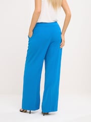 Star by Julien MacDonald Blue Button Tab Wide Leg Trousers - Image 3 of 5