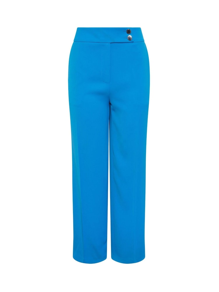 Star by Julien MacDonald Blue Button Tab Wide Leg Trousers - Image 5 of 5 Star by Julien MacDonald Blue Button Tab Wide Leg Trousers - Image 5 of 5